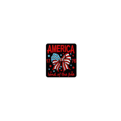 20Pcs Silicone Focal Beads Independence Day Eagle and Star Designs 9