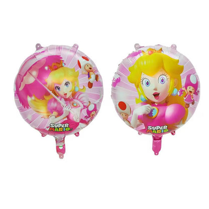 Super Mario Foil Balloons Party Decoration Set 5pcs 18