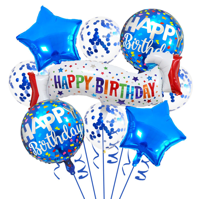 Happy Birthday Foil Balloon Set Kids Party Decoration 5