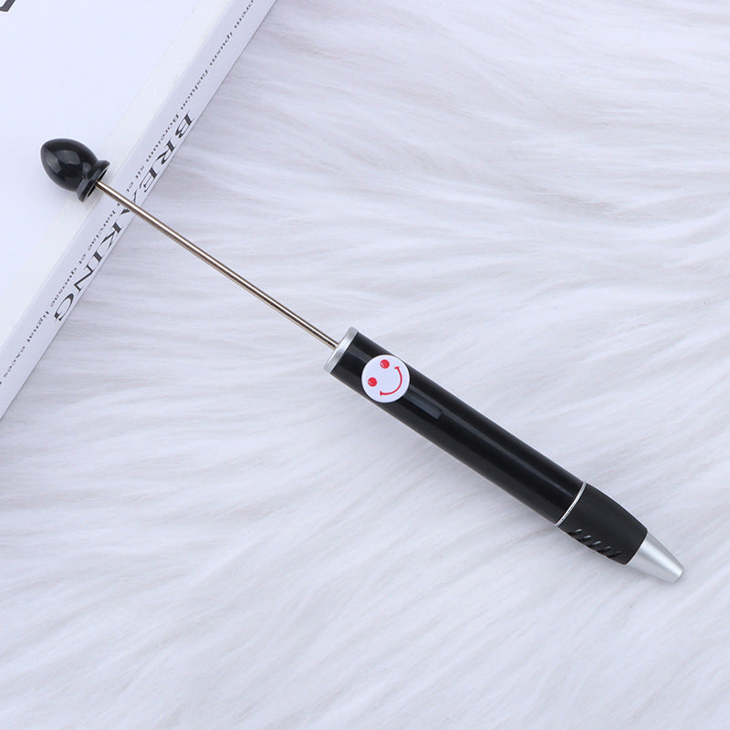 Creative Diy Printable Logo Happy Expression Plastic Beadable Ballpoint Pen 5