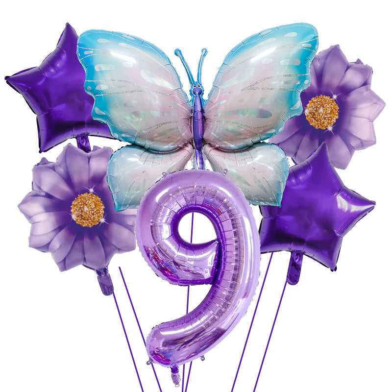 Butterfly Foil Balloon Set Birthday Party Decoration 40 Inch 38