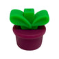20Pcs Silicone 3D Focal Beads Flowerpot Grass With Leaf Detail 10