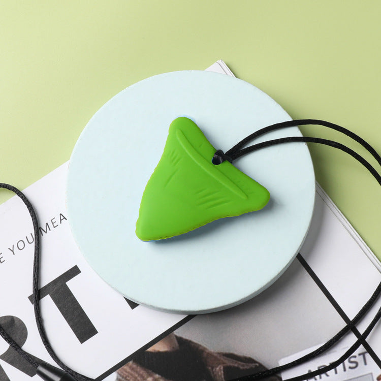 Silicone Baby Shark Teething Chew Necklace 4.9 x 5cm 5
