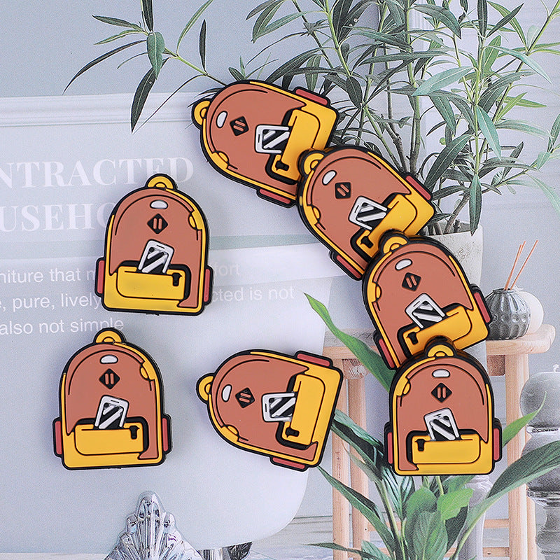 20pcs Silicone Focal Beads Backpack Front Facing Design 3