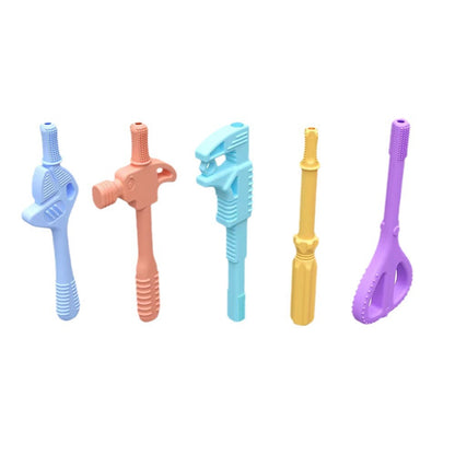 Silicone Tool Shape Teething Toy Baby Teether Set 5