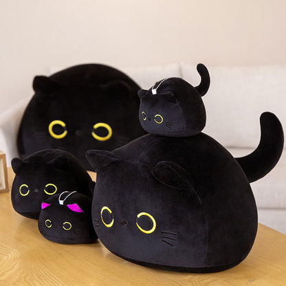 Black Cat Plush Pillow Stuffed Animal Soft Doll 10-70cm 5