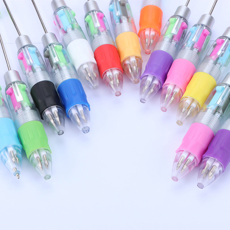4-Color Beadable Pens DIY Craft Supplies Bullet Type 0.7mm 5
