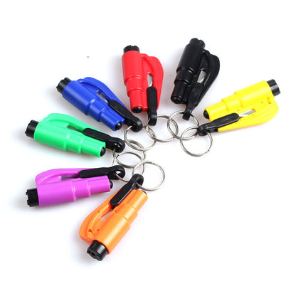 3 in 1 Window Breaker Seatbelt Cutter Whistle Self Defense Keychain
