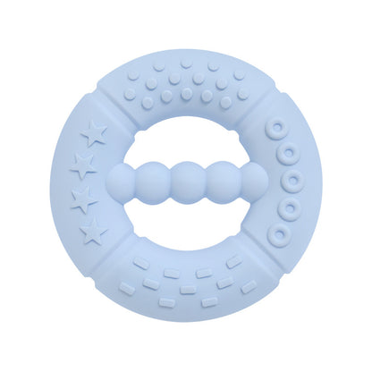 Silicone Baby Teething Ring Hand Grasping Teether Toy 11