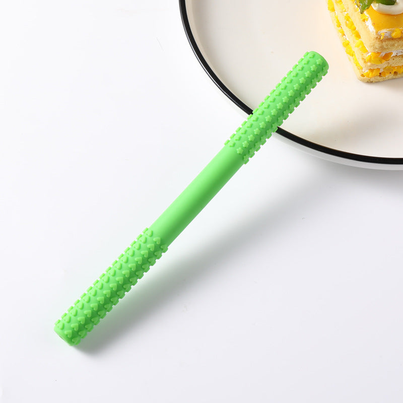 Silicone Teething Toy Hollow Tube for Baby Sensory Chewing 11