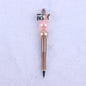 Cartoon Pattern Silicone Beaded Pens Ballpoint Pen DIY Craft Supplies 6
