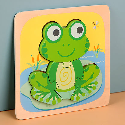Wooden 3D Animal Puzzle Educational Toy for Kids 15cm 7