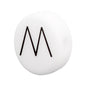 20pcs 12mm Silicone Letter Beads Alphabet Flat Round Single Letter 17