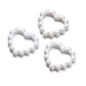 10Pcs 39x43mm Solid Color Plated Love Circle Acrylic Beads 12