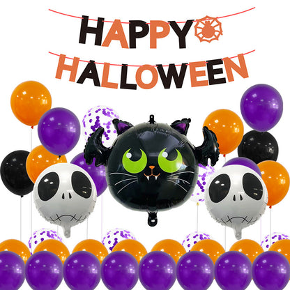 Halloween Pumpkin and Skull Foil Balloon Set Party Decoration 5