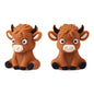 Silicone 3D Focal Beads Highland Cow Sitting Pose 5