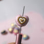 10pcs Heart Bear Rhinestone Acrylic Focal Beads 27.5x24.6mm 10