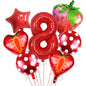 Strawberry Foil Balloon Set Party Decoration 32 Inch 12