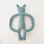 Silicone Baby Teether Rabbit Shape 2Pcs Set for Infant 13