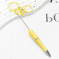 DIY Portable Keychain Beadable Ballpoint Pen Metal Plastic 21.5cm 16