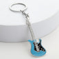 Metal Guitar Keychain Zinc Alloy Music Charm Accessory 7