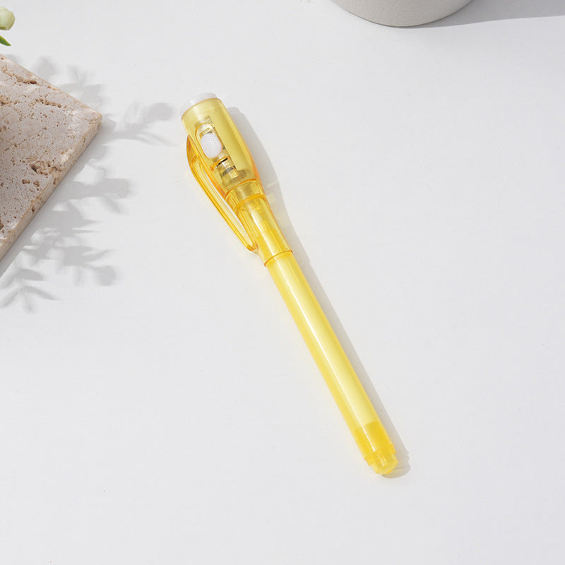 UV Light Magic Invisible Ink Pen Flat Head 13cm Novelty Toy 6