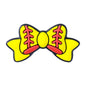 Silicone Focal Beads Sports Bow Shape with Detailed Stitching 4