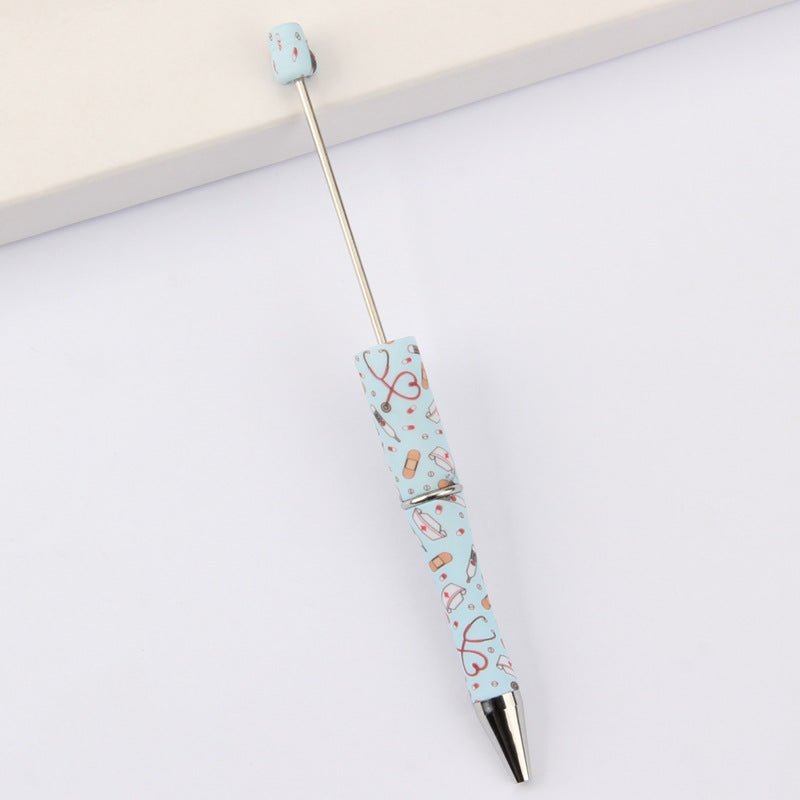 Printed Pattern Beadable Ballpoint Pens DIY Craft Supplies 37