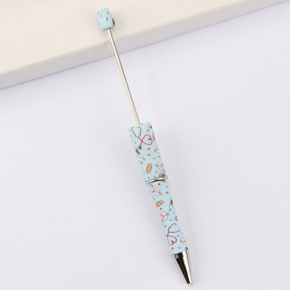 Printed Pattern Beadable Ballpoint Pens DIY Craft Supplies 37