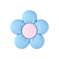 Silicone Focal Beads Flower Children Smiling Face with Rose Red Flower 10