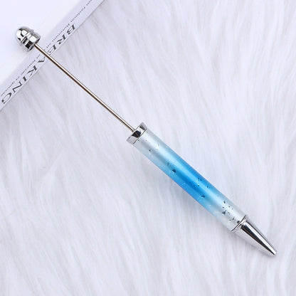 UV Plating Starry Sky Sequins Gradient Beadable Ballpoint Pens DIY Craft Supplies 7
