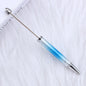 UV Plating Starry Sky Sequins Gradient Beadable Ballpoint Pens DIY Craft Supplies 7