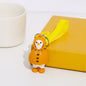 Cartoon Duck Silicone Bead Keychain Cute Soft Rubber Charm 6