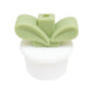 20Pcs Silicone 3D Focal Beads Flowerpot Grass With Leaf Detail 24