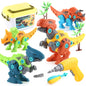 Plastic Dinosaur Building Blocks Educational DIY Construction Toy Set