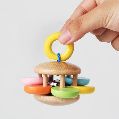 Wooden Hand Bell Montessori Toys Educational Music Equipment 2