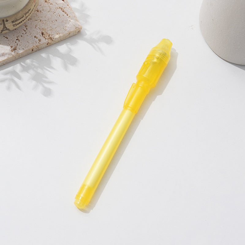 Multi Functional Sharp Tip LED Invisible Ink Pen Magic Light Toy 13cm 6