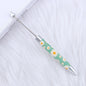 Long Printed Flag Sunflower Pattern Beadable Ballpoint Pens DIY Craft 13