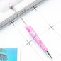 Valentine's Day Heart Print Beadable Ballpoint Pens 14.4cm DIY 34