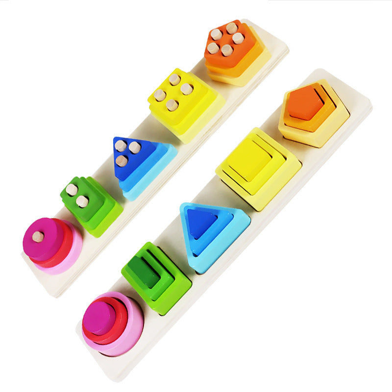 Wooden Geometric Matching Montessori Toys for Toddlers