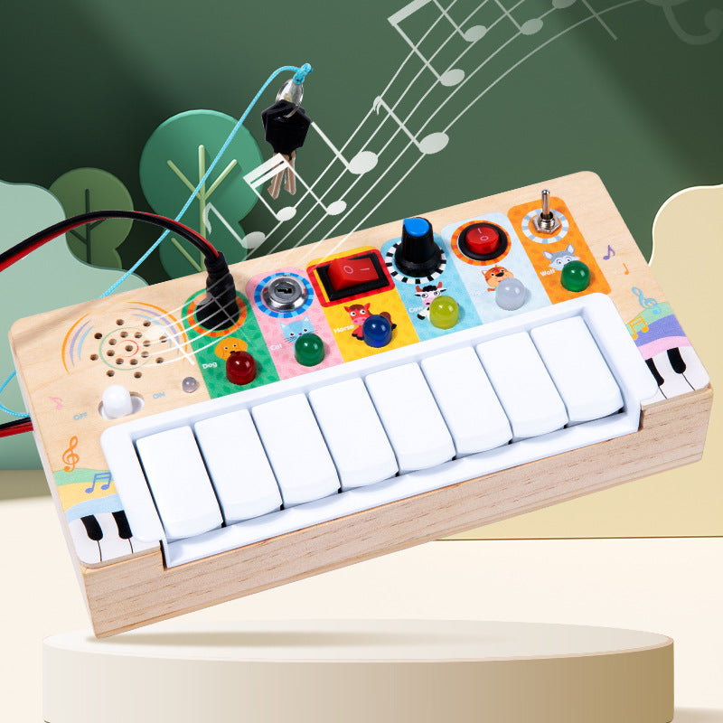 Wooden Kids Musical Instrument Educational Piano Keyboard Toy 3
