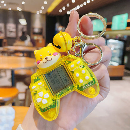 Cartoon Mini Game Machine Plastic Keychain Creative Toy Charm 7