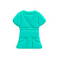 10pcs Silicone Focal Beads Cloth Shirt Shape with Belt Detail 16