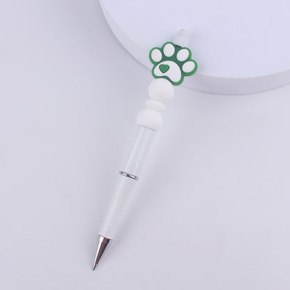 Dog Claw Silicone Beaded Pens Ballpoint Writing Office School Supplies 7