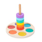 Wooden Rainbow Ring Montessori Toys Sorting Toy for Toddlers 5