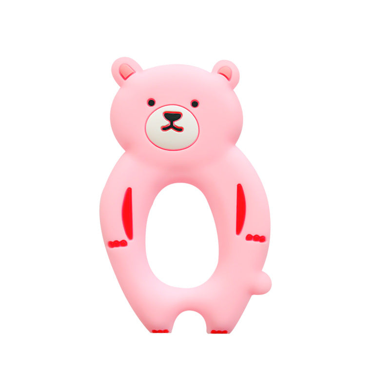 Silicone Bear Shaped Baby Teething Toy for Infant 6