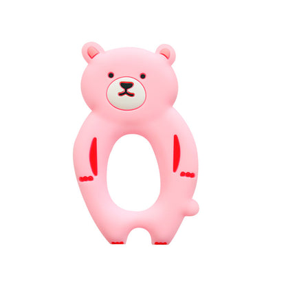 Silicone Bear Shaped Baby Teething Toy for Infant 6
