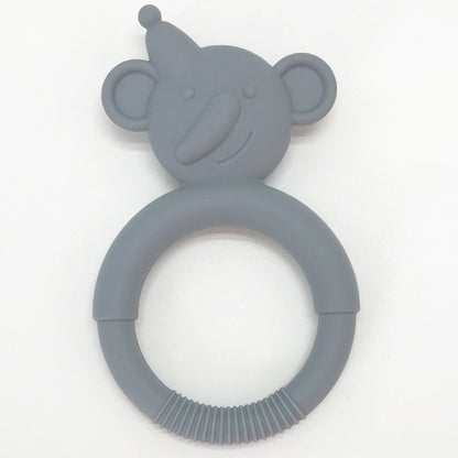 Silicone Baby Teething Toy Snowman Shape 2 Pcs Set 8