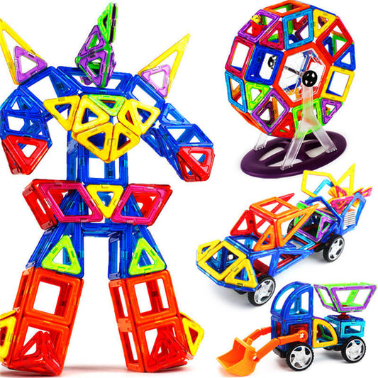 ABS Magnetic Tiles Building Blocks Educational STEM Toy