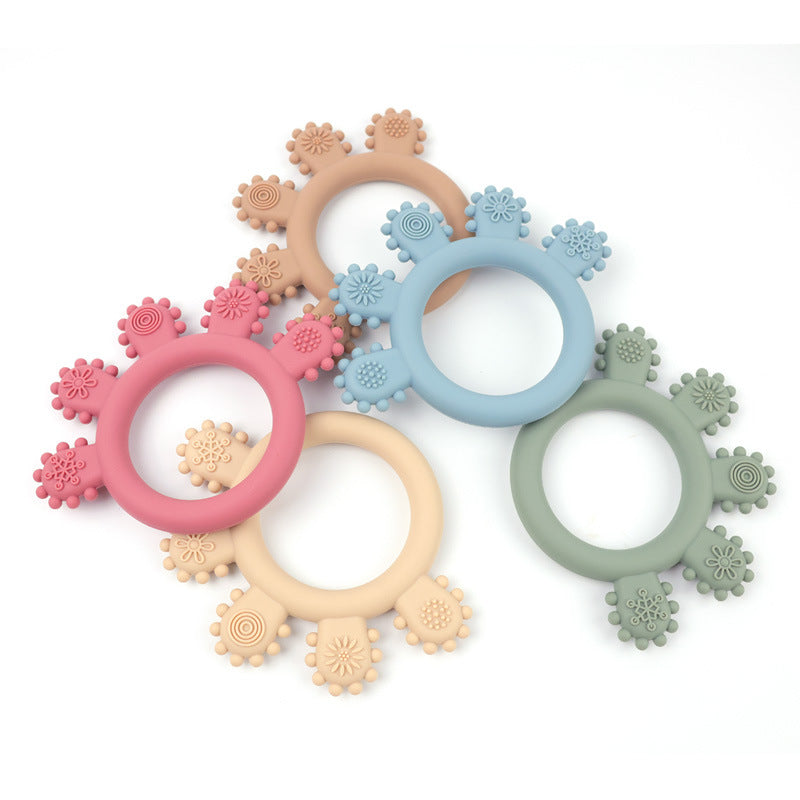 Silicone Baby Teething Bracelet Teether Toy Set of 5